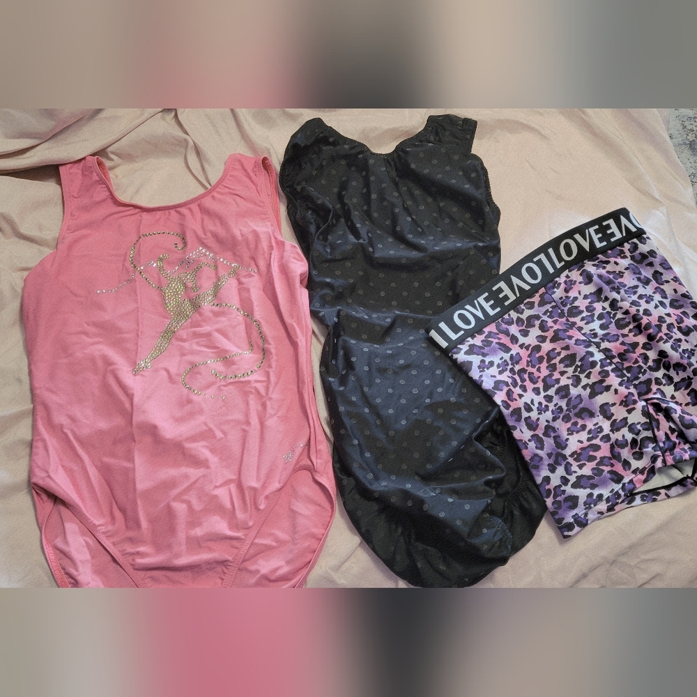 Gymnastics Leotards And Shorts AS
